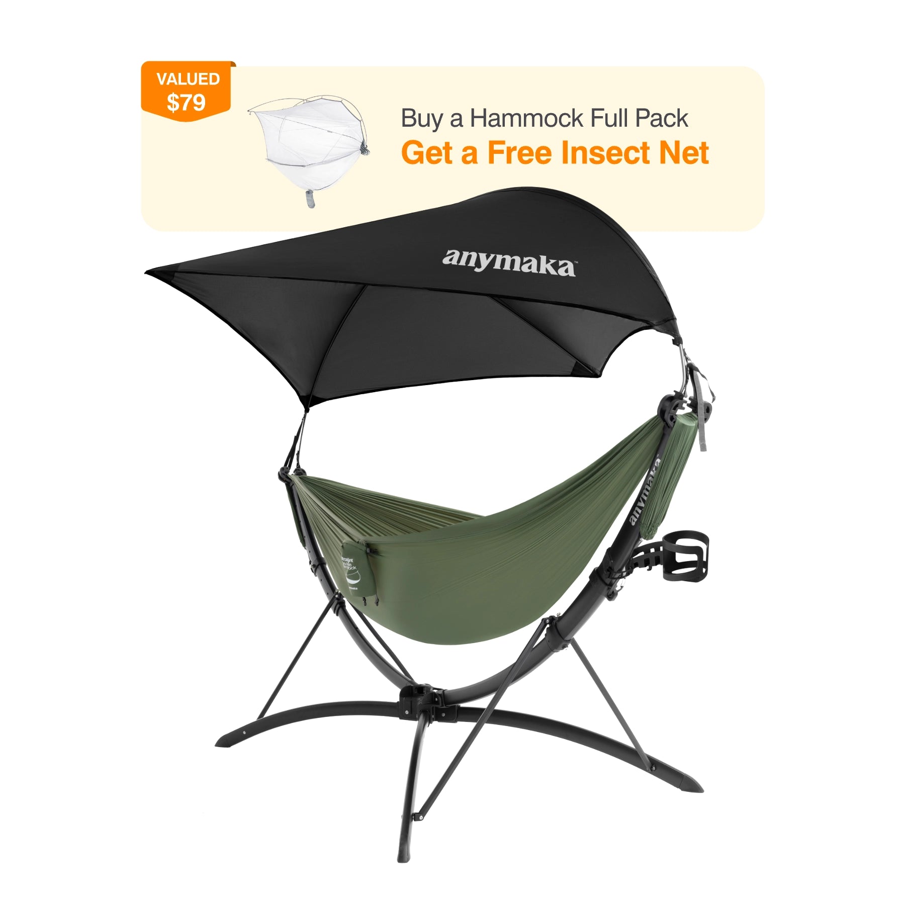 anymaka Full Pack with Free Insect Net